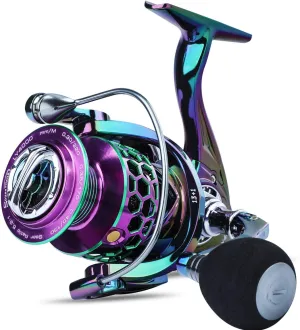 Sougayilang Colorful Fishing Reel 13  1 BB Light Weight Ultra Smooth Powerful Spinning Reels, with CNC Line Management Graphite Frame, for Freshwater