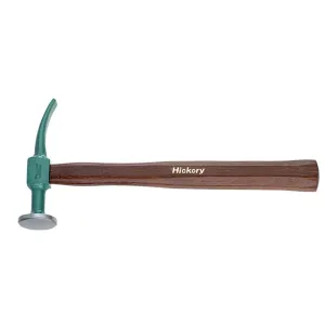 Stahlwille 70130011 Pecking hammer with extra large thin round face and pein, hickory handle, 300mm length, weighs 764g, Made in Germany