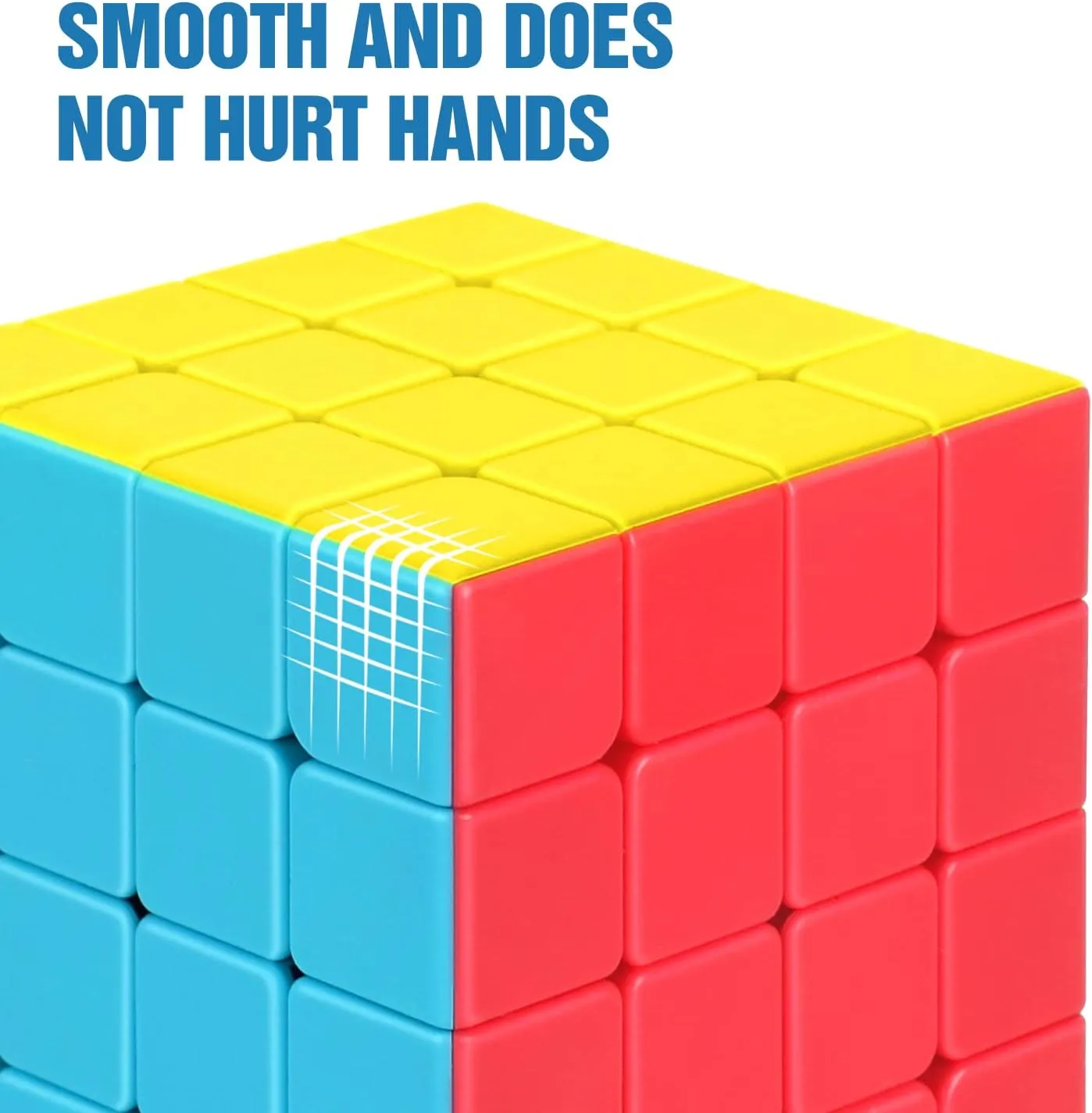 STEAM Life Speed Cube Set 4 Pack Magic Cube | Includes Speed Cubes 3x3, 2x2, 4x4, Pyramid Cube, Smoothly Puzzle Cube Bundle Magic Cubes Collection for Kids & Adults