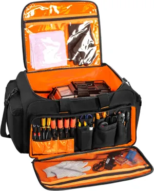 TORIBIO Storage Bag for 1/8 & 1/10 RC Car, Water-resistant Carrying Case With Bottom Clapboard for Support, Multipocket Protective Case for Tools and Accessories