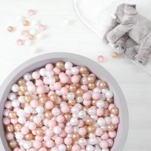 TRENDPLAY Plastic Balls for Ball Pits, Pack of 100 Hollow Balls, Perfect for Toddler Baby Pools,Party Decoration, 2.2 Inch 2.4 Inch 2.75 Inch