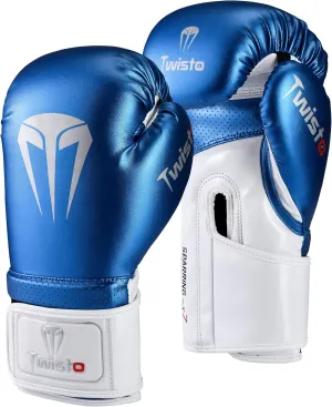Twisto Boxing Gloves – Professional Training & Sparring Gloves for Men & Women – Muay Thai, MMA, Kickboxing, Heavy Bag, Gym Workout – Premium PU Leather with Wrist Support – 10oz 12oz 14oz 16oz