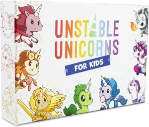 Unstable Unicorns for Kids Edition Base Game - A strategic card game for Kids!