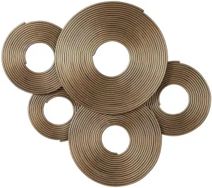 Uttermost Ahmet - 34.65 inch Rings Wall Decor - 34.65 inches wide by 2.36 inches deep