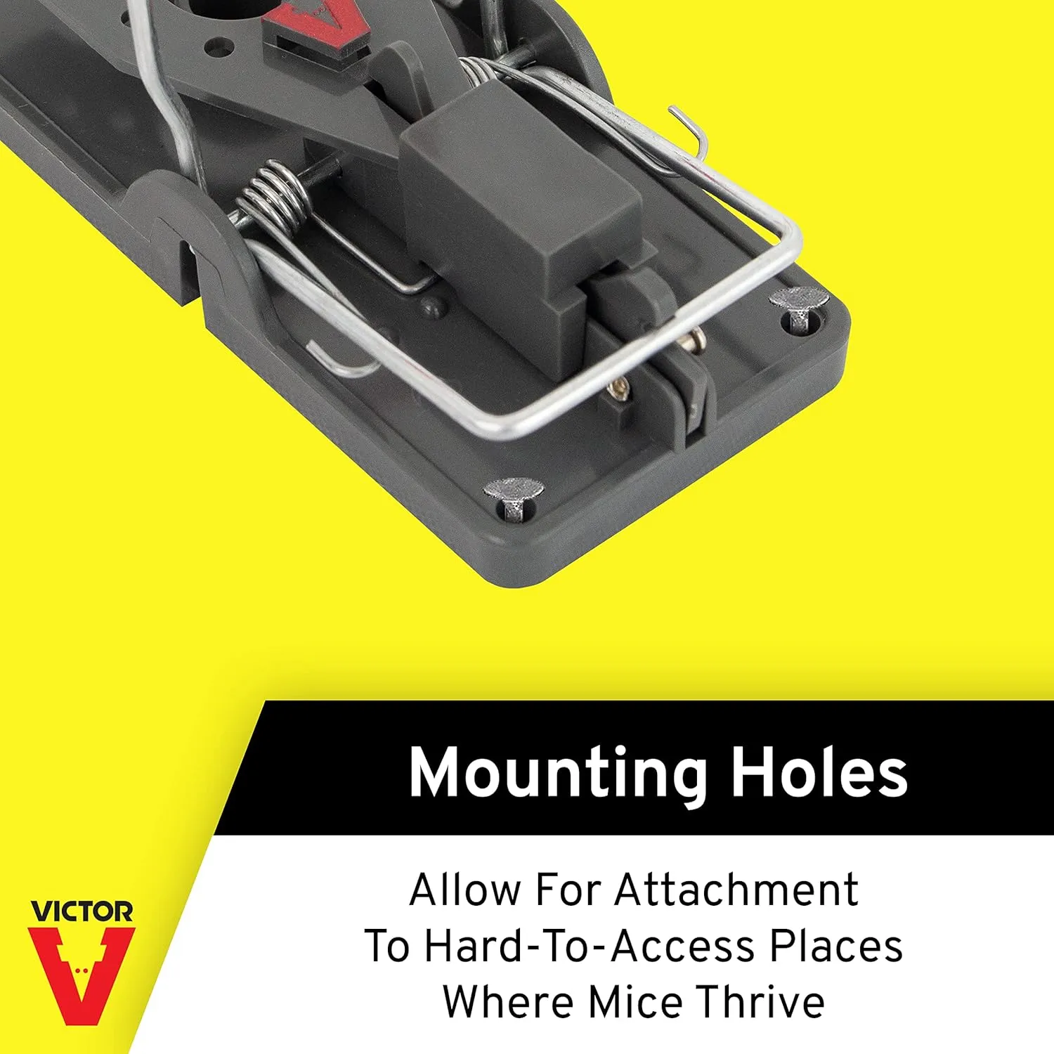 Victor Humane Mouse Traps M393SSR - Easy Set Reusable Mouse Trap - Pack of 6
