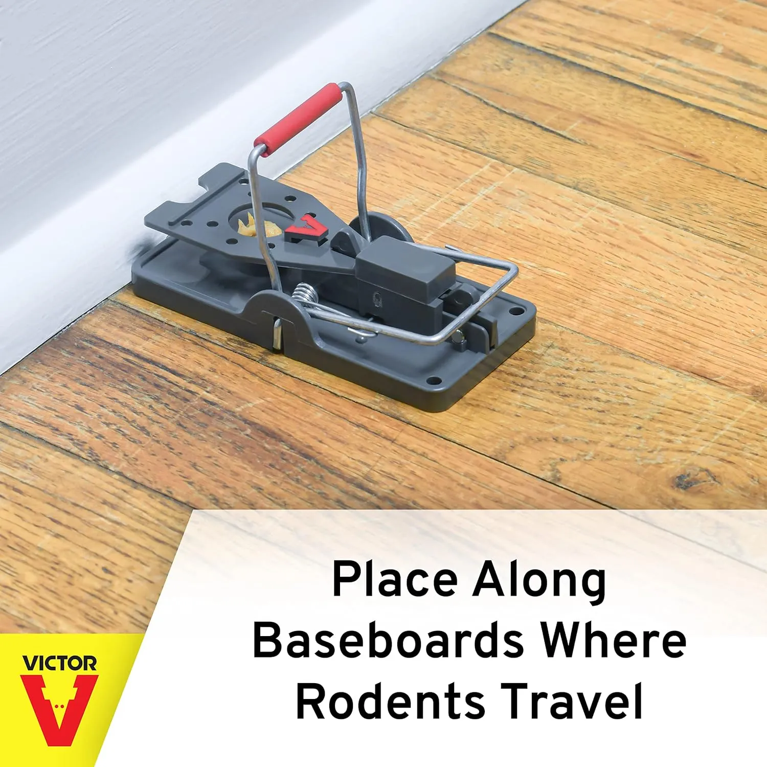 Victor Humane Mouse Traps M393SSR - Easy Set Reusable Mouse Trap - Pack of 6