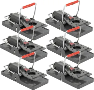 Victor Humane Mouse Traps M393SSR - Easy Set Reusable Mouse Trap - Pack of 6