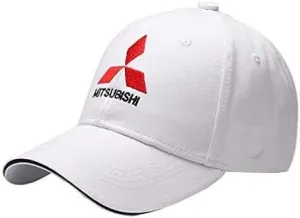 Westion Logo Embroidered White Color Adjustable Baseball Caps for Men and Women Hat Travel Cap Car Racing Motor Hat