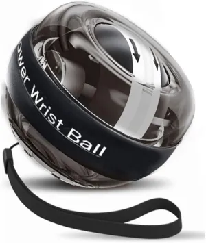 Wrist Gyro Ball, with LED Light, Self-Starting Bowl Force Ball, Hand Strengtheners, 7 X 7 X 5cm