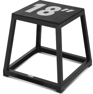 Yes4All Metal Plyometric Box with 550lbs Capacity, Pre-Assembled, Plyo Jump Platform, Step Up Box for Workout Home Gym