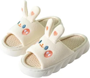 Yoroka Cartoon slippers Cute Animal Shape Slippers,Thick Sole Soft Indoor Outdoor Slippers for Women